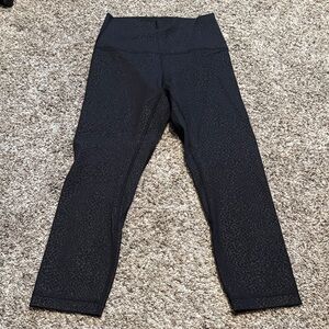 lululemon cropped align print leggings